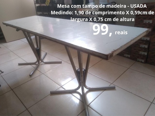 mesa improvisada APENAS  99,00 reais  - Foto 2