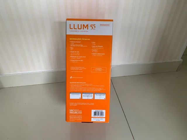 Luminária de vidro com acabamento fosco - Foto 2