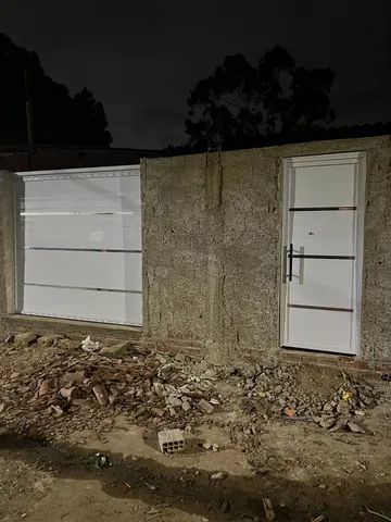 O antes e depois do portão de alumínio 
