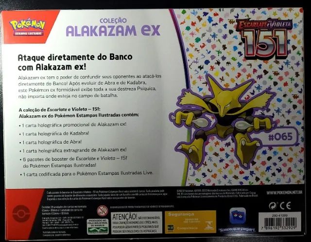 Carta Pokémon Alakazam Ex Escarlate Violeta 151