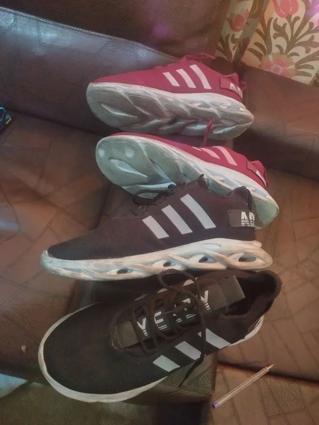 Tenis ficou hot sale grande