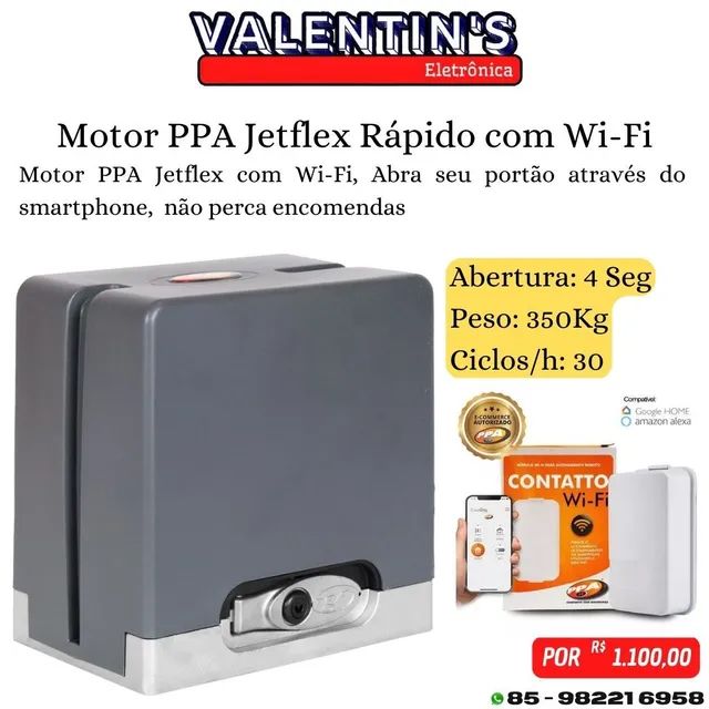 Motor para portão PPA analógico ou Jetflex Rápido - Foto 2