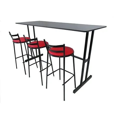 bistrô com banquetas retangular