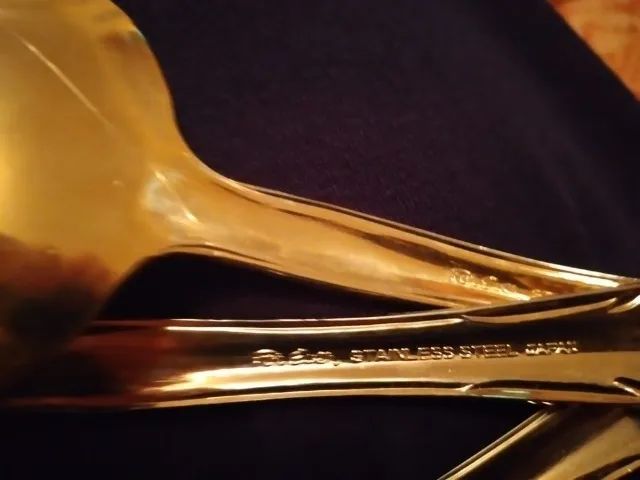 FAQUEIRO DOURADO ANTIGO STAINLESS STEEL JAPONÊS  - Foto 5