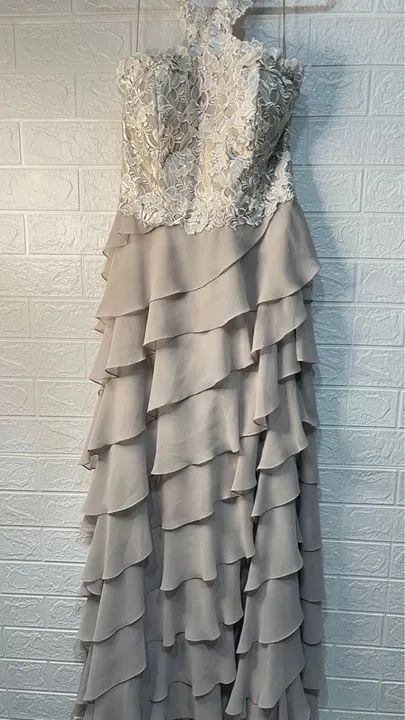 VESTIDO LUXUOSO ARTE SACRA MADRINHA FORMATURA NOIVA CASAMENTO - Foto 5