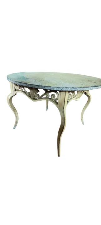 Mesa provençal de centro de metal antiga - Foto 3