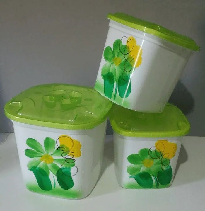 Jogo de Tigelas e Pote para Cozinha com Design Floral - Foto 3