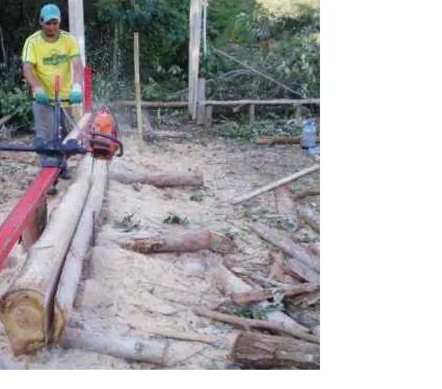 Serra tábua Serraria movel portatil pra usar com motosserra - Foto 3