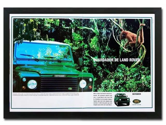 Land Rover Defender - Quadro decorativo com propaganda original - Foto 3