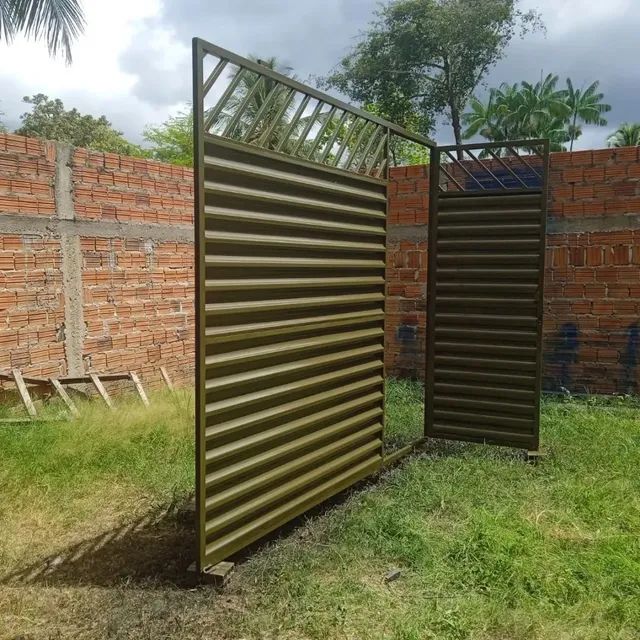 PORTÃO DE GARAGEM O MATERIAL TODO NO GALVANIZADO  - Foto 3