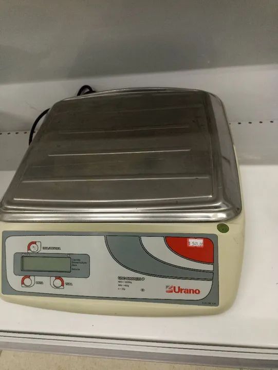 Balança Urano para 50Kg Divisão de 20Gr UDC 50000/20p USB Loja Eco Eletron