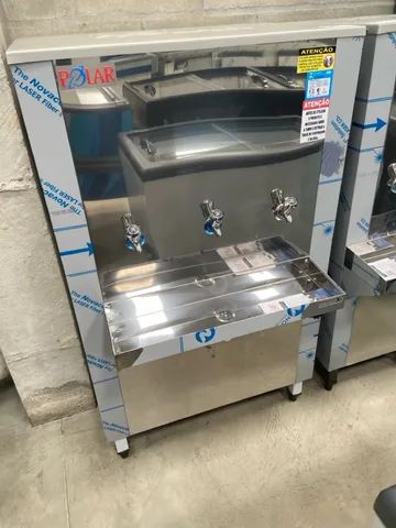 BEBEDOURO 100 LITROS 3 TORNEIRAS INOX - POLAR  - Foto 2