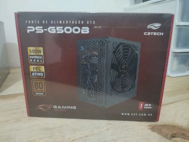 Fonte de Alimentação Gamer 500w C3TECH