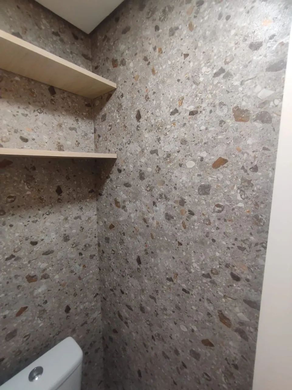 Papel de parede vinílico lavável texturizado rolo 10mx53cm cobre Aproximadamente 4.3m2 - Foto 3