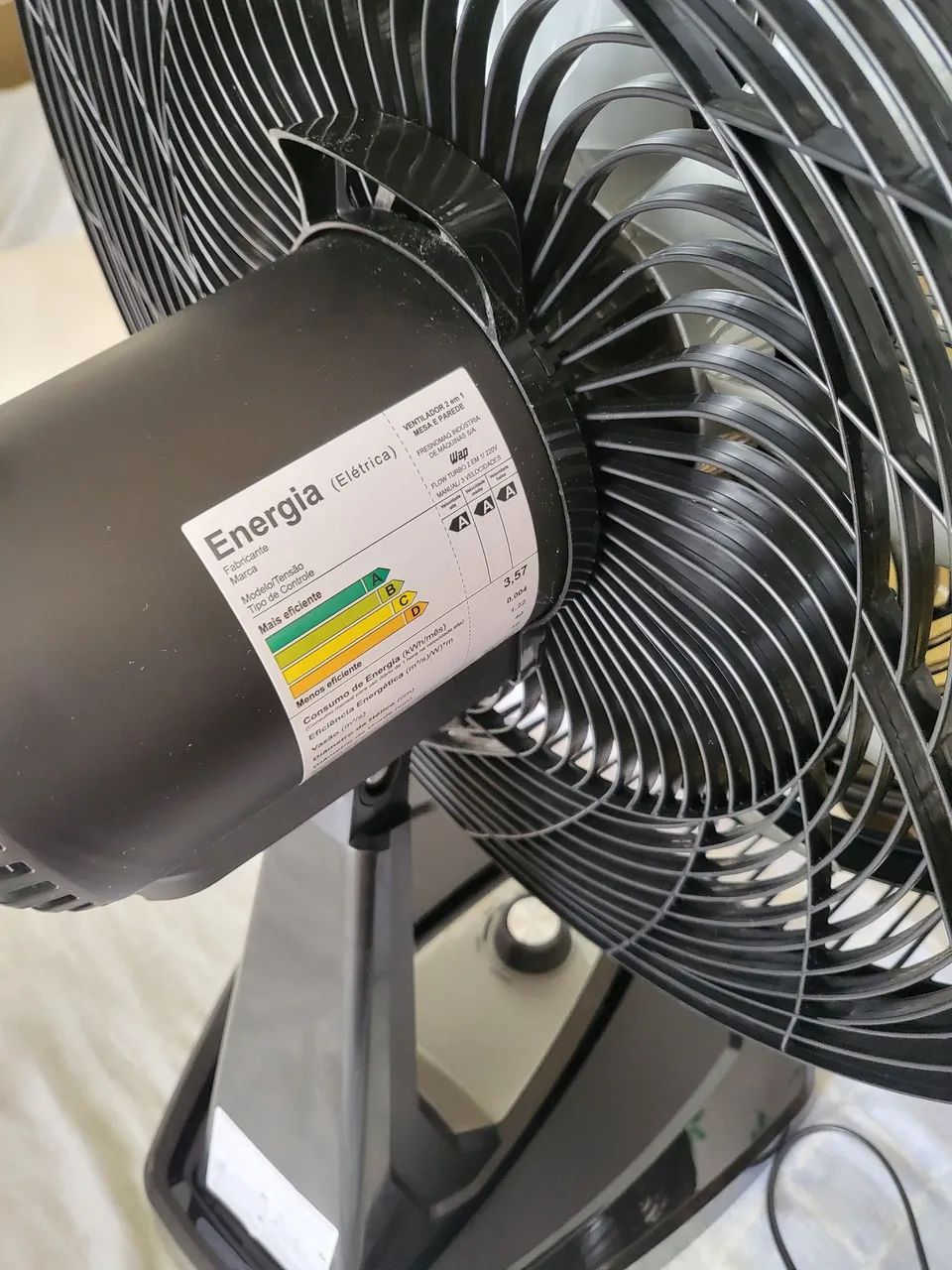 Ventilador de Mesa e Parede Wap Flow Turbo 180W 50  - Foto 5