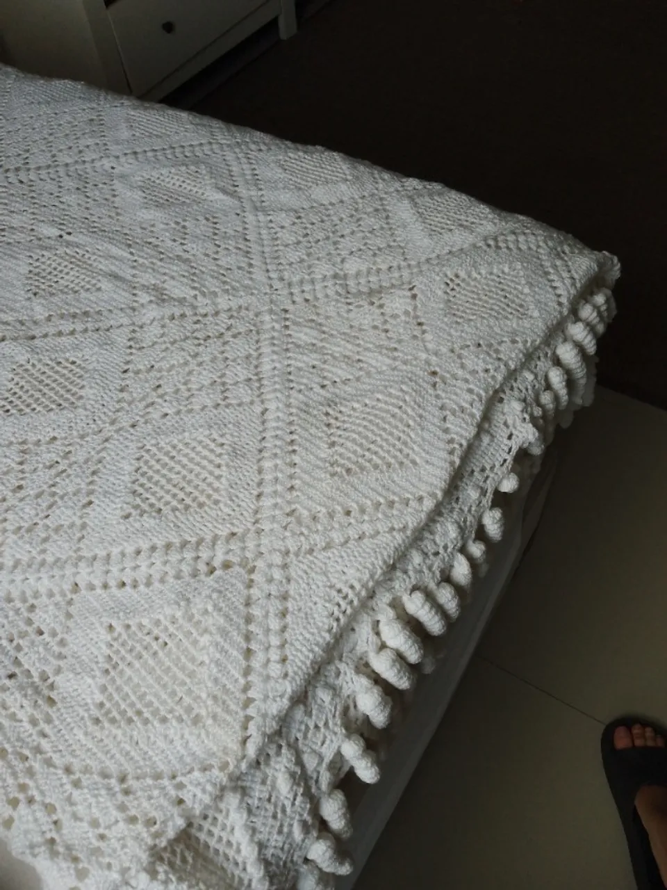 Colcha de crochê