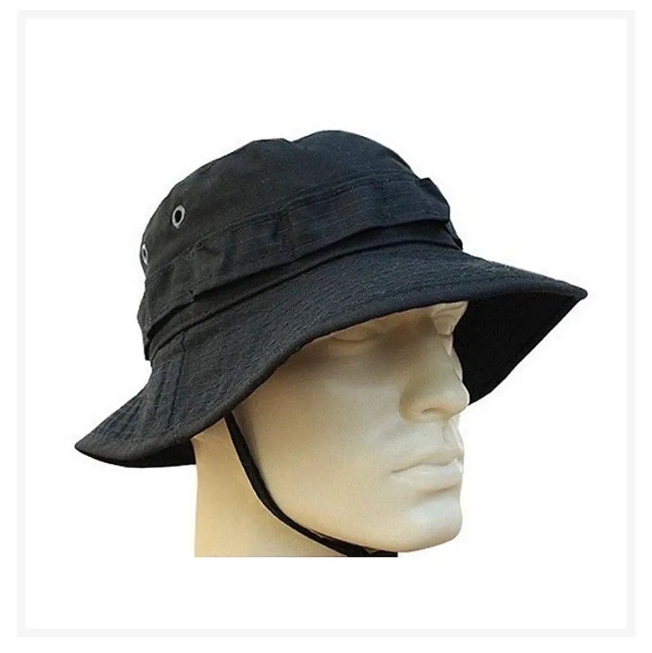 CHÁPEU COM ABA BONNIE HAT PRETO - FOX BOY - Foto 3