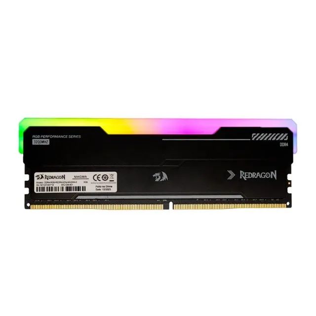 Memória RAM 16GB 3200Mhz - Redragon Magma RGB - Desktop - NOVO - Foto 2