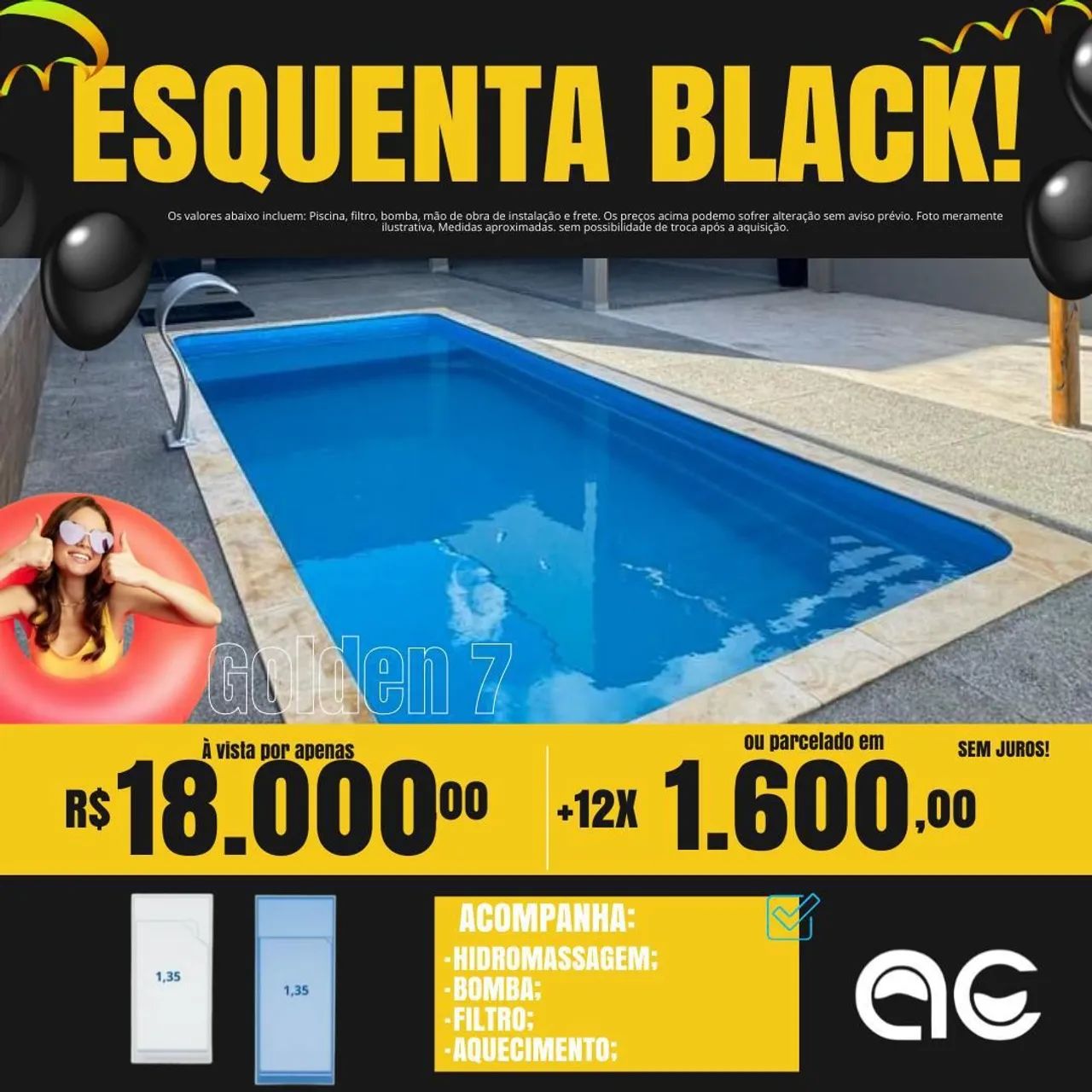 Promoção de Piscina na Black Friday !