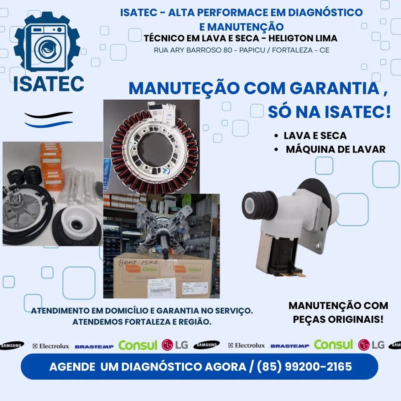 Assistência Técnica ISATEC - Lava e Seca, Máquina de Lavar - Foto 6