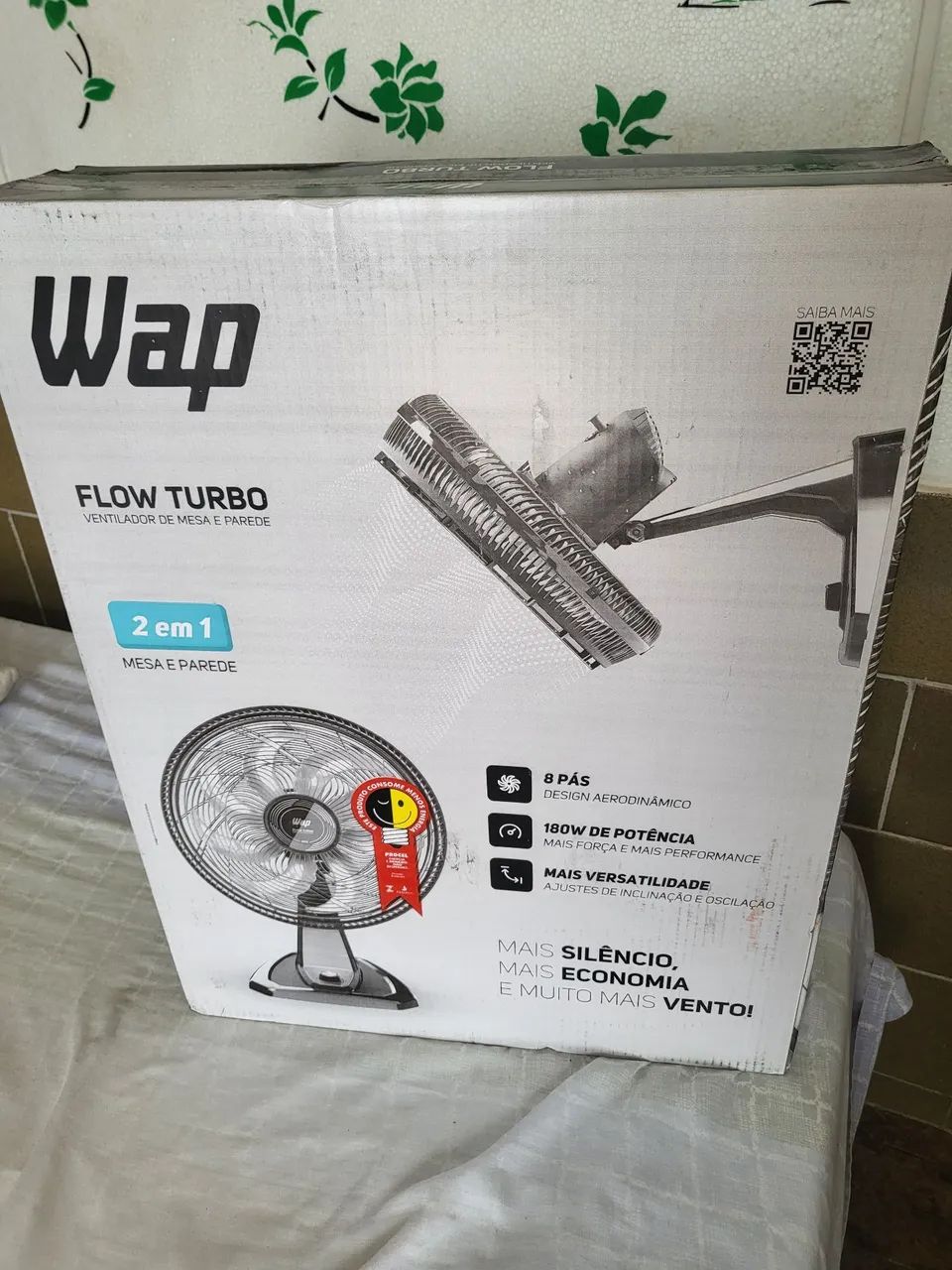 Ventilador de Mesa e Parede Wap Flow Turbo 180W 50  - Foto 2