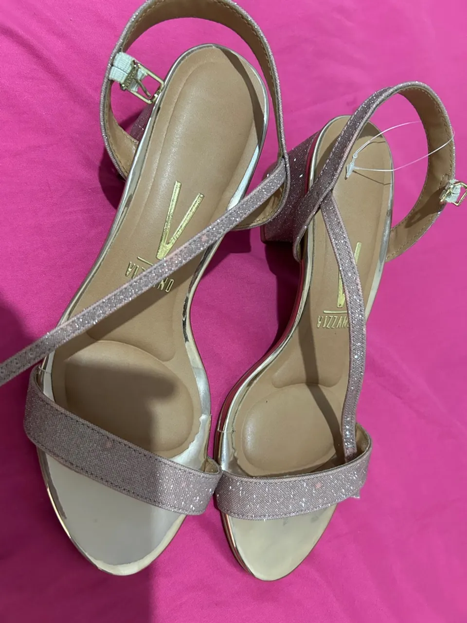Sandália Vizzano Glitter Rosa - Nova