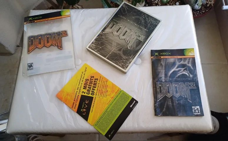 Jogo Doom 3 Limited Collectors Steel Book Xbox/xbox 360 Excelente