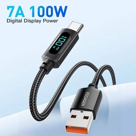 Cabo USB Tipo C 100W 1 Metros - Carregamento Rápido - Foto 2