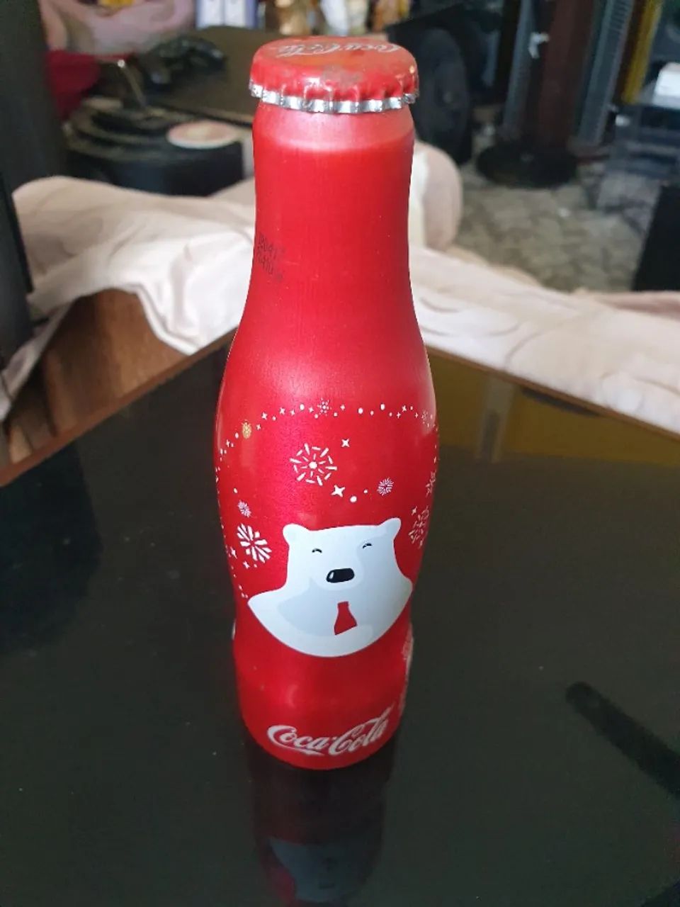 8 Garrafas Comemorativas Coca Cola Urso Polar Cheias e Vedadas