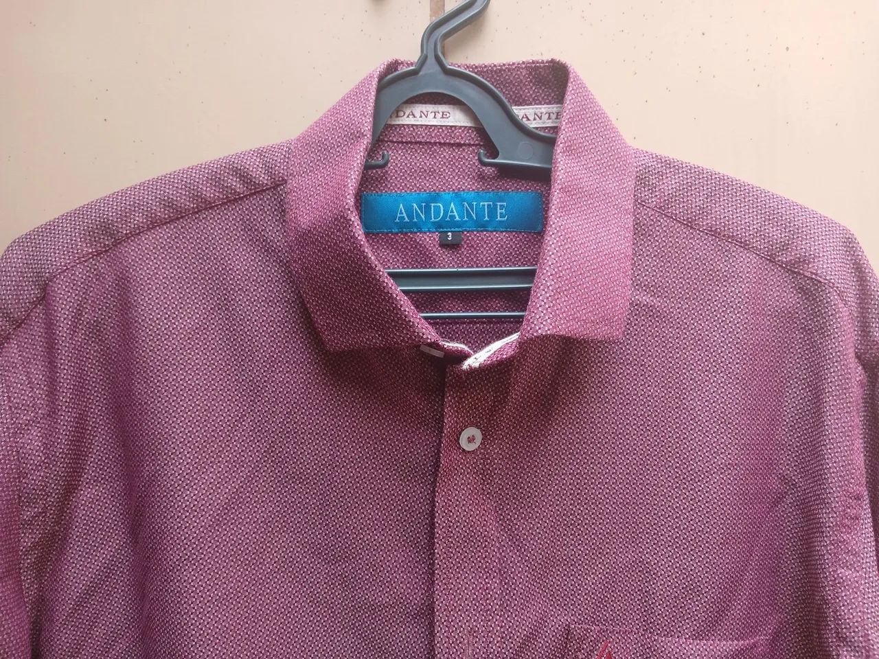 Camisa Social Andante - Vermelha( $ 50,00) - Foto 2