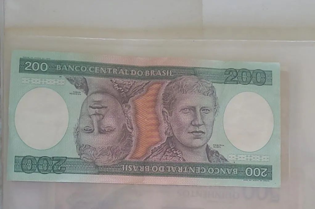 Cédula antiga 200 Cruzeiros- Princesa Isabel  - Brasil 