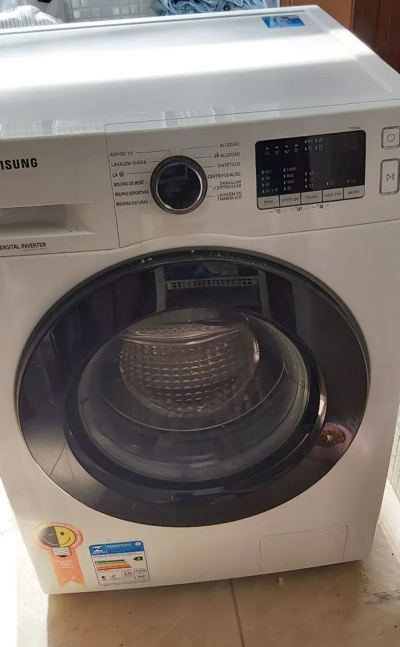 Lavadora Sansung ww11j4473pw 11kg Inverter com defeito 3C1
