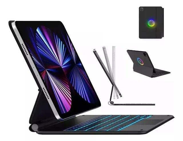 Capa Teclado Magic Keyboard P/ Ipad Pro 11'' Ipad Air 4 Ipad Air 5