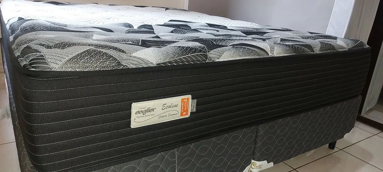 COLCHÃO QUEEN ECOFLEX <br>2. Colchão Queen Ecoflex Forza - Perfeito Estado, Pouco Uso! - Foto 3