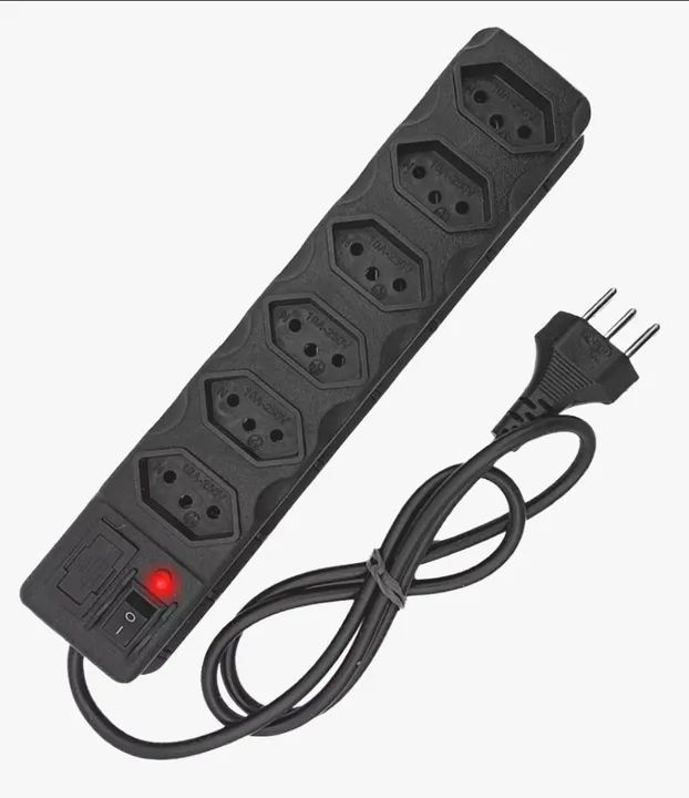 Filtro de Linha 6 Tomadas Cabo 85cm Régua Tomadas Com Fusível  - Foto 2