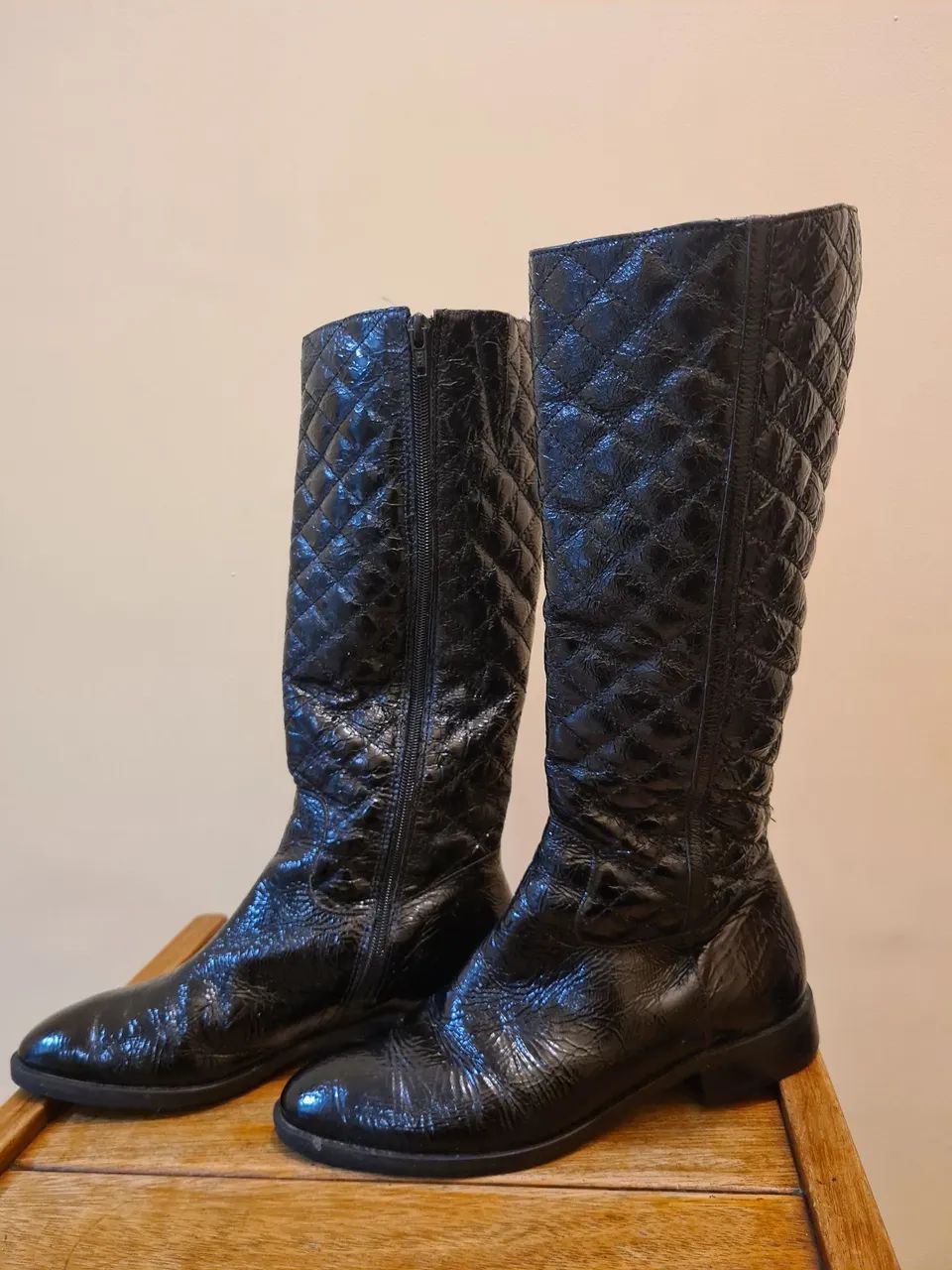 Bota jorge alex em couro preto tam. 34