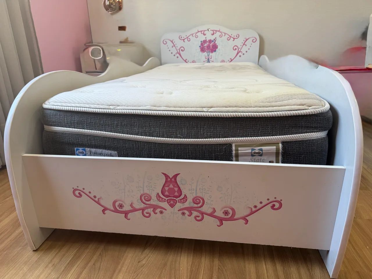 Cama solteiro + colchão molas - Foto 4