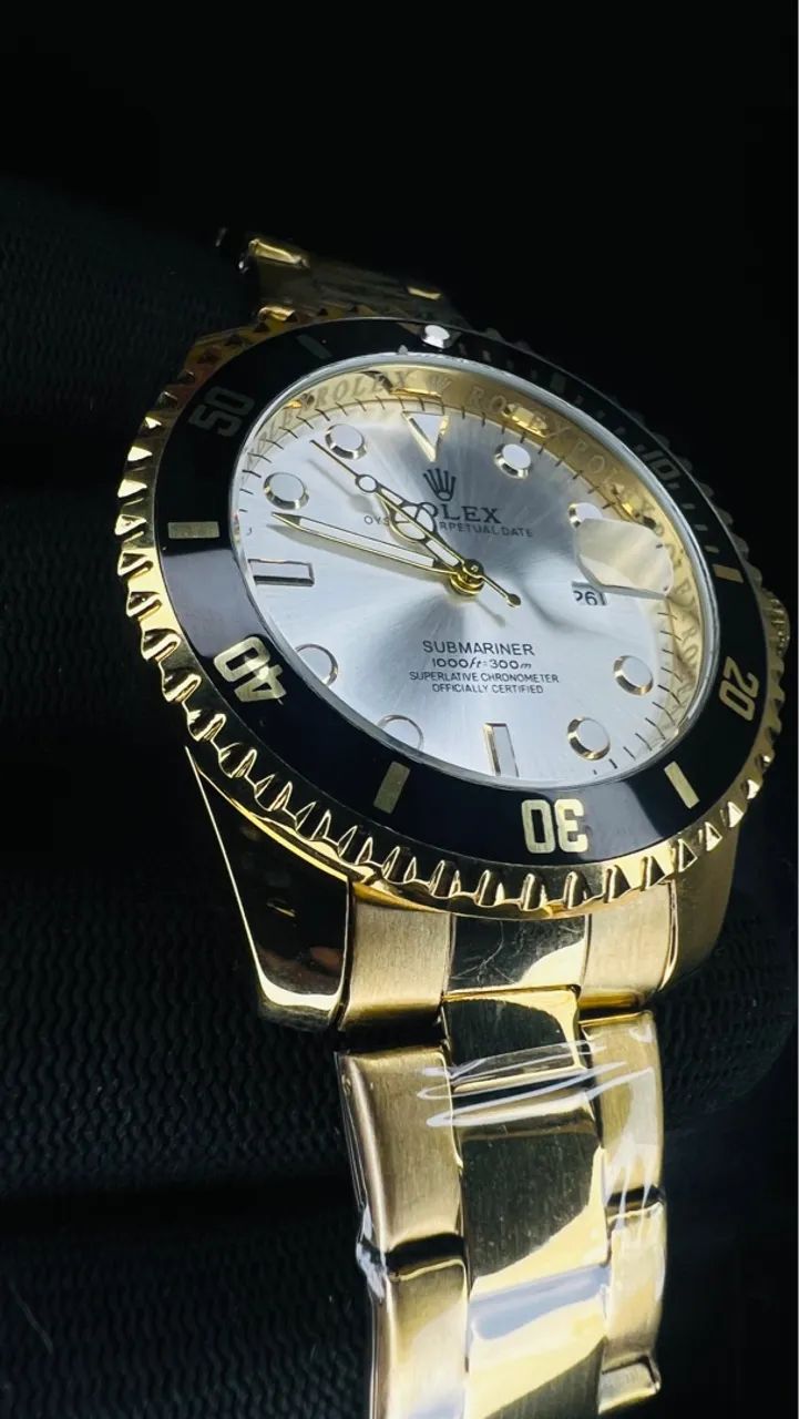 Relógio Rolex Submariner Dourado  - Foto 4