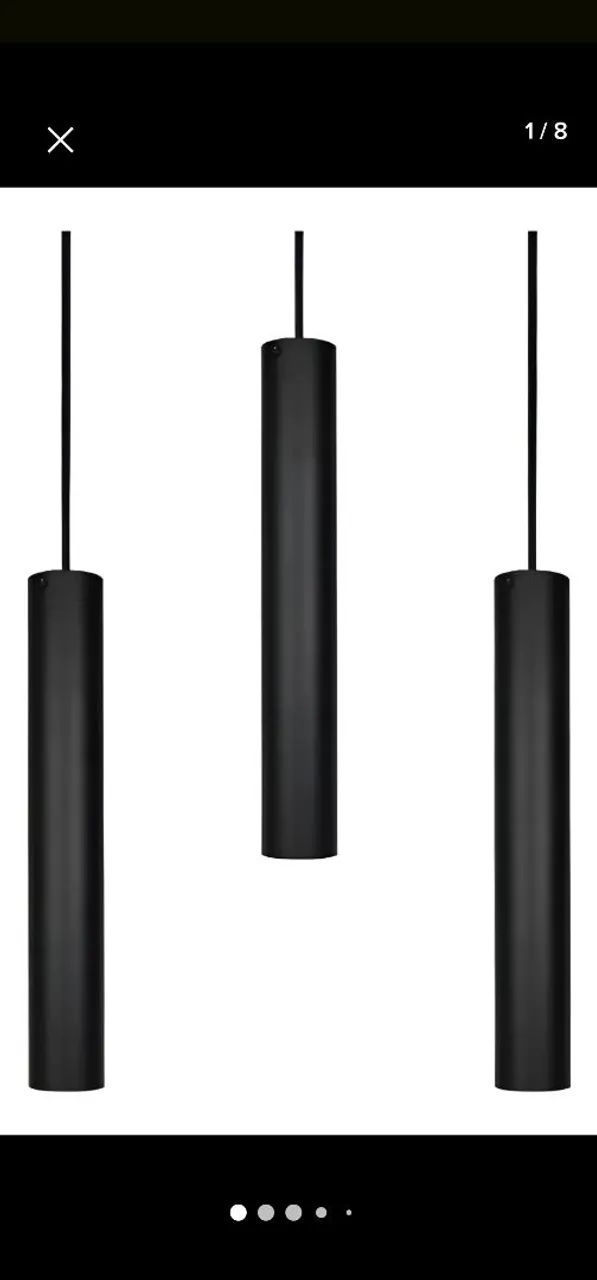 Pendente luminária tubular/cilindro - Foto 2