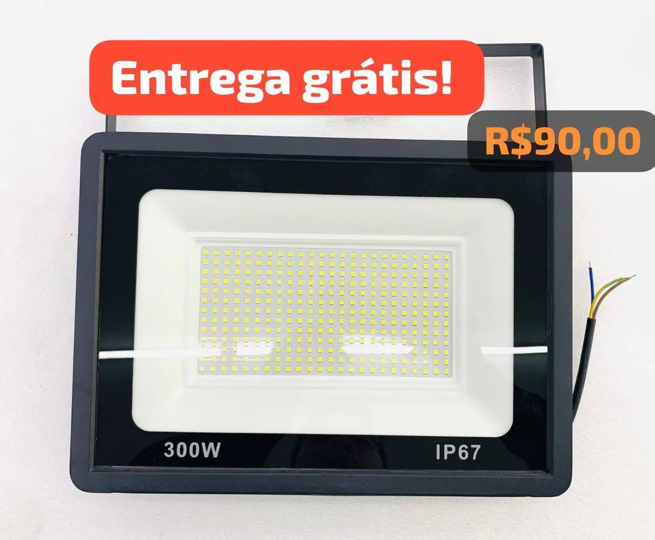 Refletor LED 300W IP67 - Entrega Grátis!