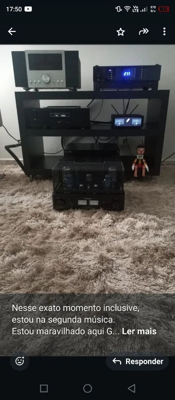 Amplificador Integrado Willsenton R800I com upgrade nas kt88. - Foto 2