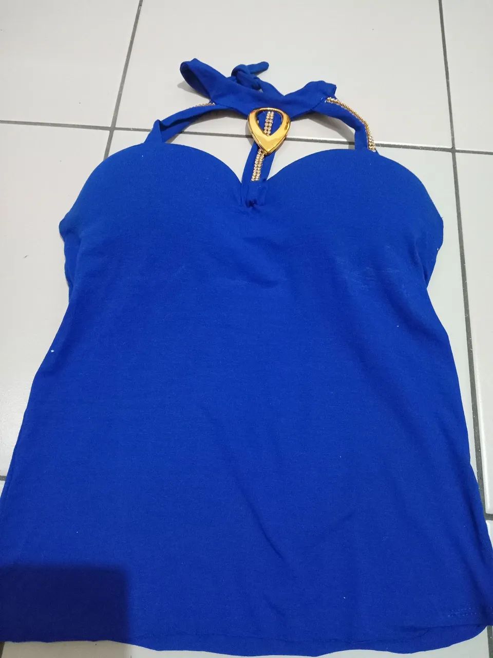 Kit 2 Blusas com Detalhes Dourados - Foto 2