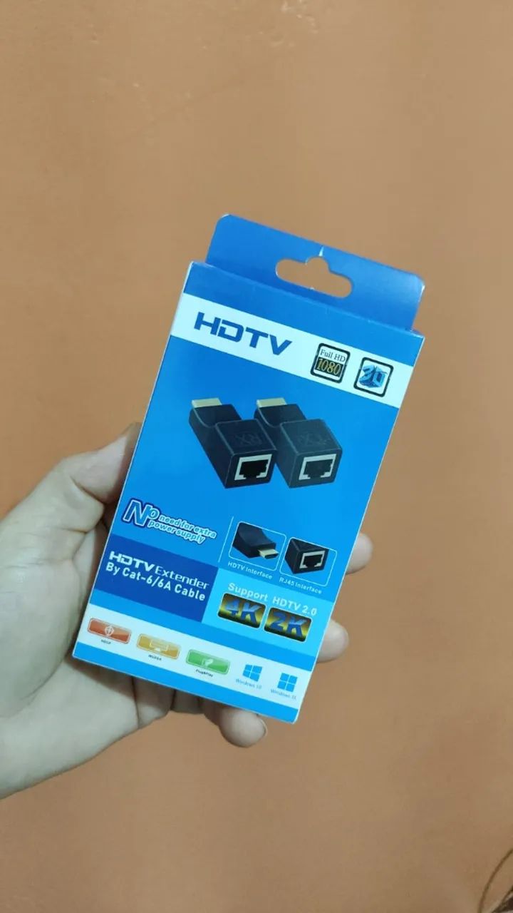 Adaptador Conector HDMI para rj45 - Aceito Pix - Foto 3