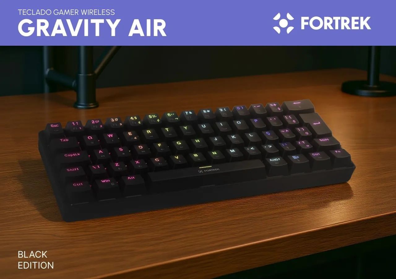 Teclado Gamer Wireless Gravity 65 Air Bluetooth - Foto 2
