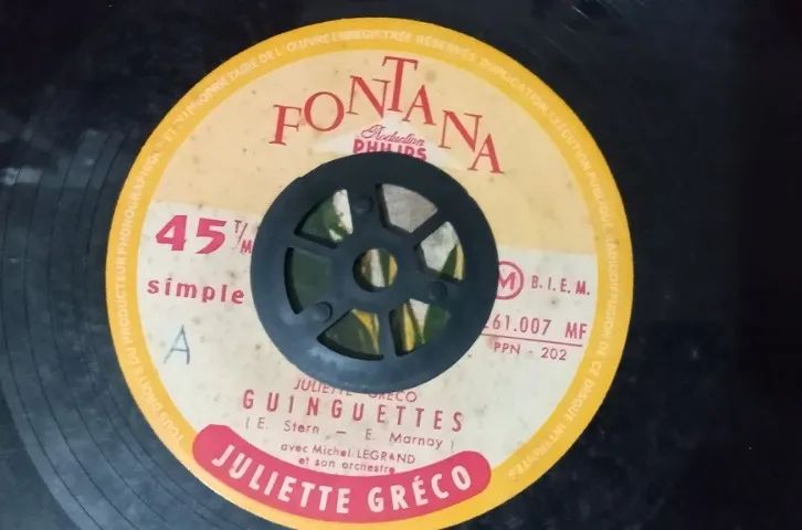 Disco de 1959 (importado) da Juliette Gréco - França - Raridade - Foto 2