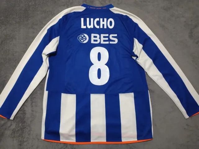 Camisa Oficial Porto Nike 2008-2009, longa, #8 (Lucho González). Praticamente impecável! - Foto 2