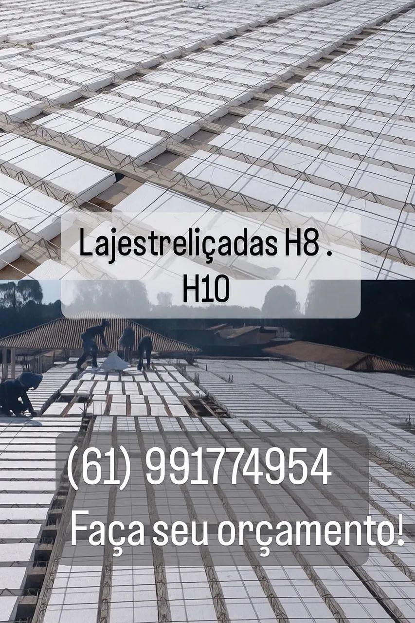 LAJE TRELIÇADA TR8 e TR10
