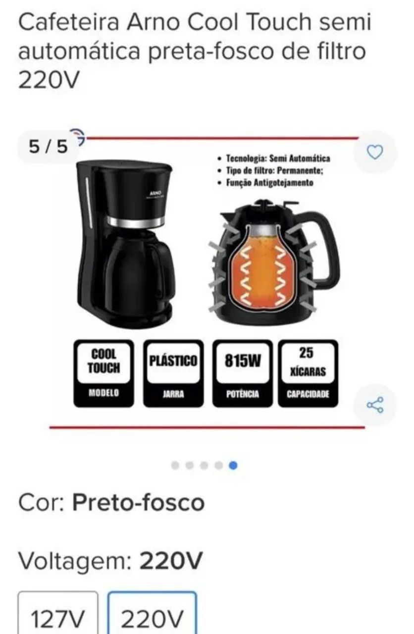 Cafeteira Elétrica Arno - Top das Galáxias!