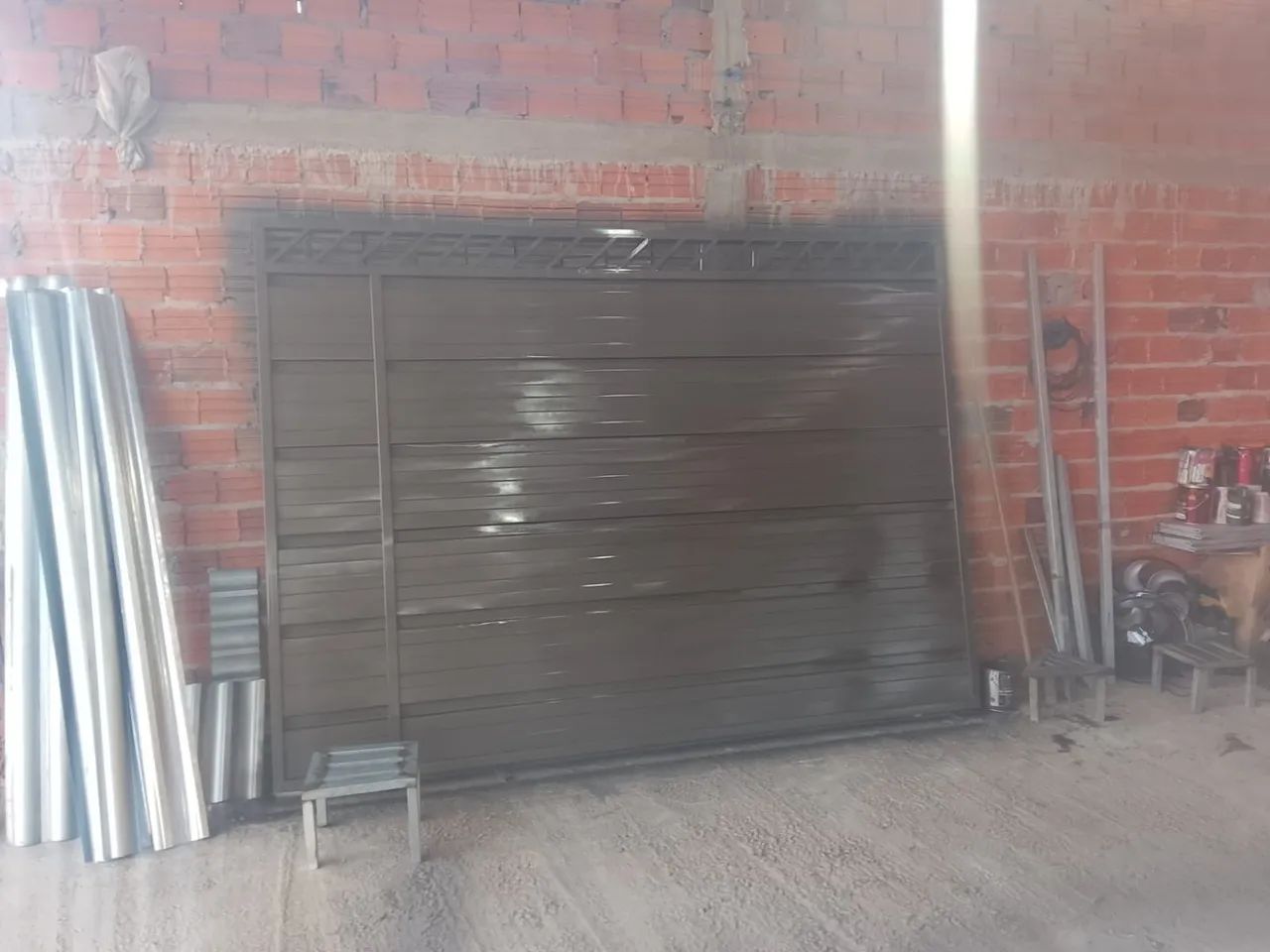 Portão de garagem - Metalon galvanizado | à pronta entrega 