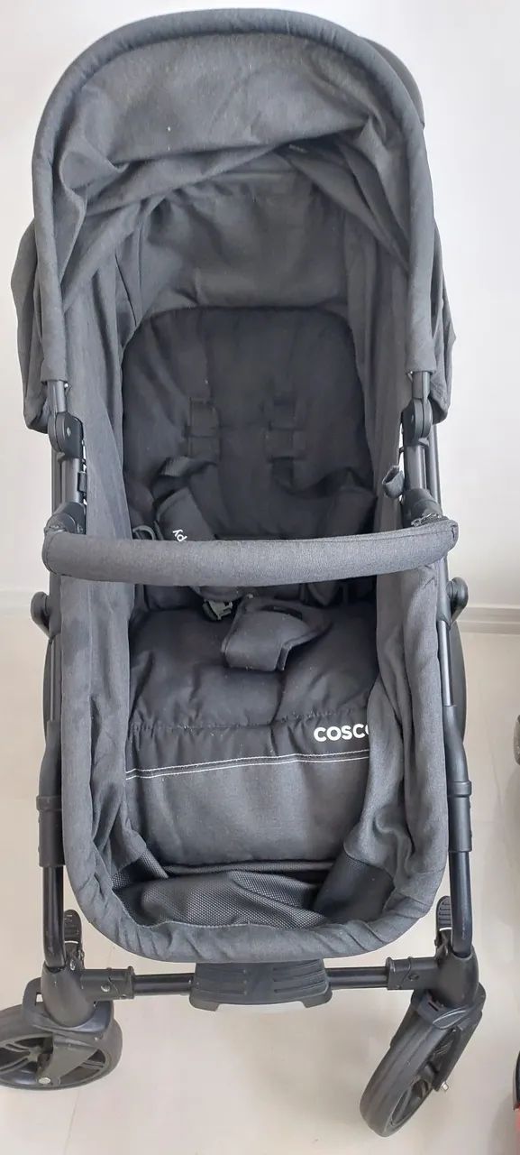 Carrinho de bebê com bebê conforto e base - Foto 3